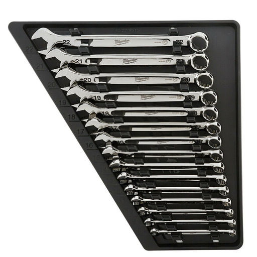 Milwaukee Combination Wrench Set Metric Mechanics Tool & Hook Pick Set 19-Piece